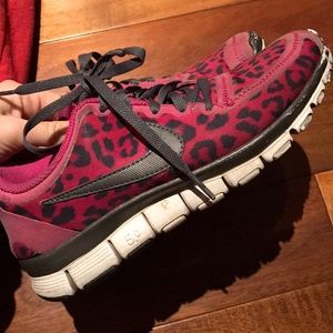 Pink cheetah print nikes
